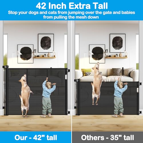 Reinforced-42-Inch-Extra-Tall-Retractable-Dog-Gate-with-Reinforced-Strips-Retractable-Baby-Gates-Extra-Tall-Dog-Gate-Outdoor-Retractable-Gate-Extra-Tall-Pet-Gate-Tall-Retractable-Gates-for-Dogs-Indoor