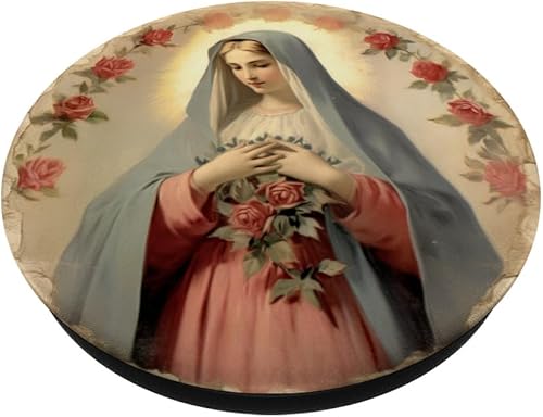 Miniatura 2 de PopSockets PopGrip estándar de la Virgen María Jesús