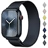 Stainless Steel Milanese Loop Compatible with Apple Watch Band 46mm 42mm 44mm 45mm 49mm 38mm 40mm 41mm men and women, Mesh Loop Magnetic Clasp Replacement for iWatch Bands Ultra Series 10 9 8 7 SE 6 5 4 3 2 1