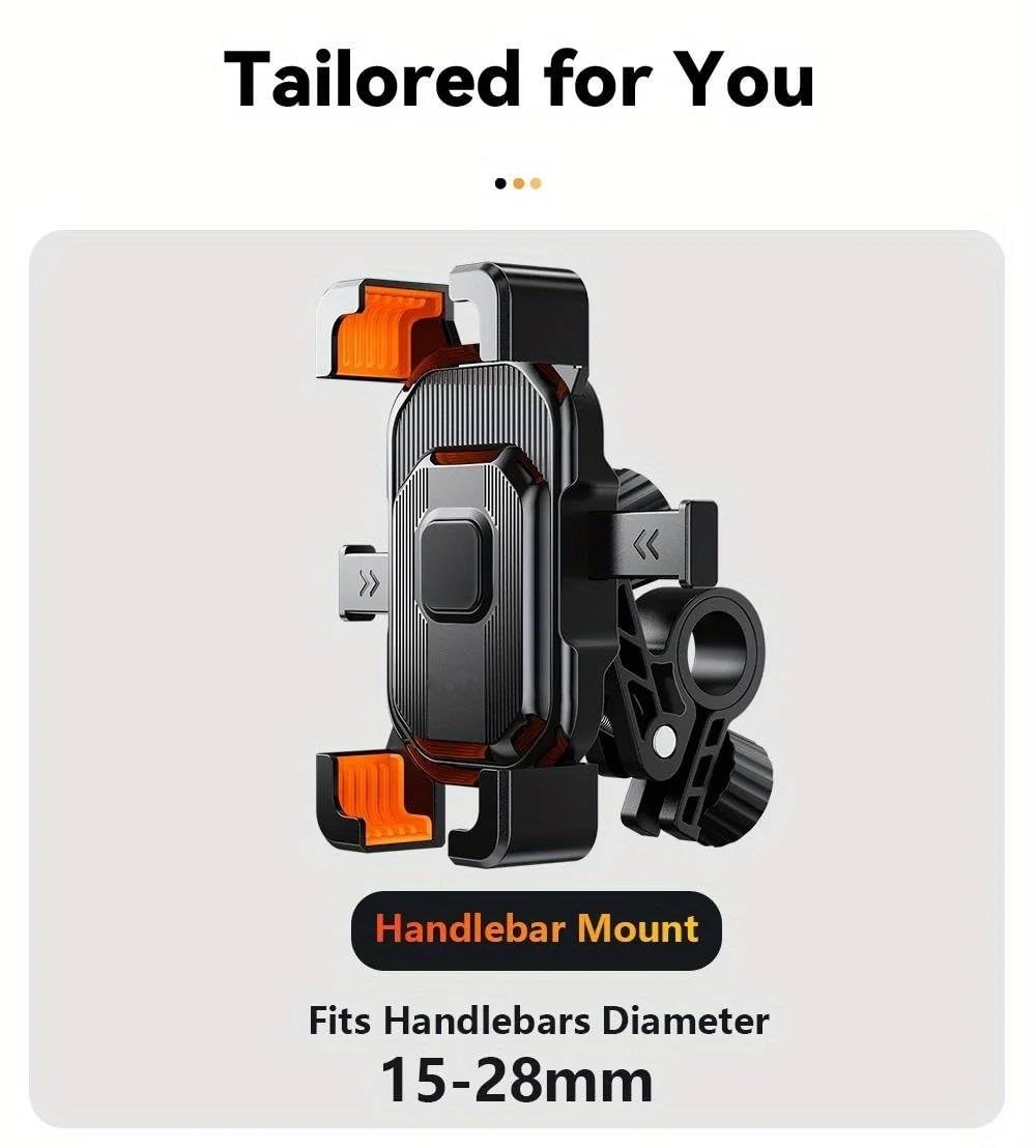 Morsetto Per Cellulare Per Manubrio Per Moto Porta Per Bici Per Altri Accessori Da Ciclismo Per Smartphone 4.7 A 6.7 ​​pollici