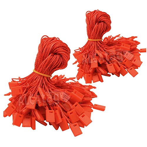 Alça Lacre Tag, Identificador, Mala, Roupa, Vermelho 100un