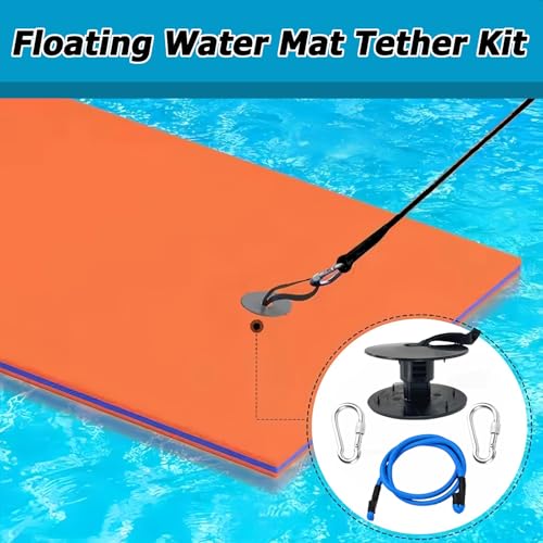 Kit de anclaje para colchoneta flotante con cuerda elástica miniatura 2