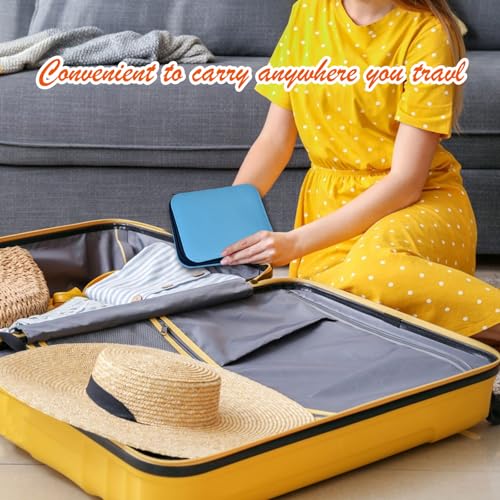 Image of Sewing Kit with Case Portable Sewing Supplies for Home Traveler, Adults, Beginner, Emergency, Contains 18 Sewing Thread, Scissors, Needles, Measure etc,Medium Electric Blue