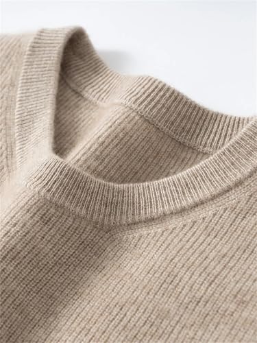 Mnjyihy Men's Sleeveless Cashmere Sweater Vest Fall Winter Knit Pullover Waistcoat Solid Color Crew Neck Vest3