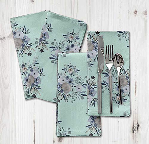 Serviettes de table tissu réutilisables 45x45 pour remplacer le jetable