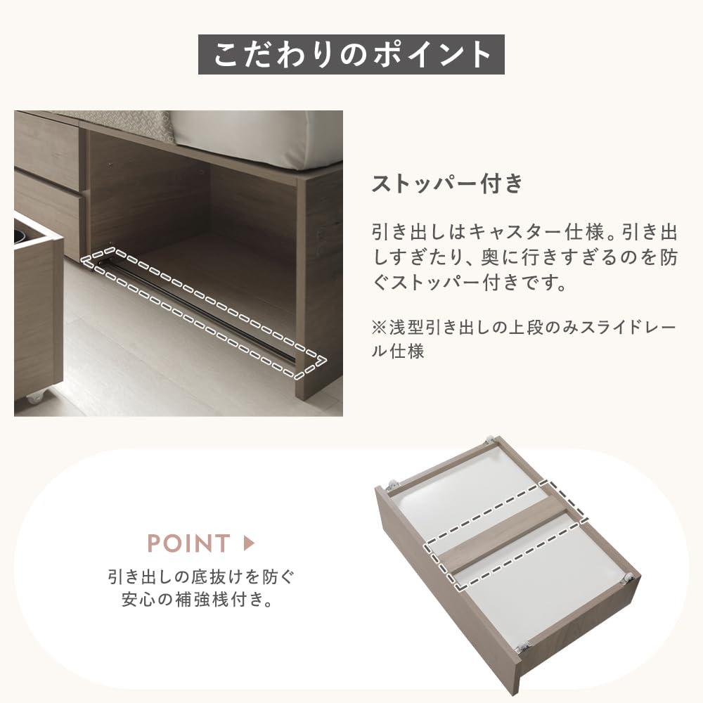 Amazon｜RASIK ベッド 通常丈シングル フレームのみ ナチュラル