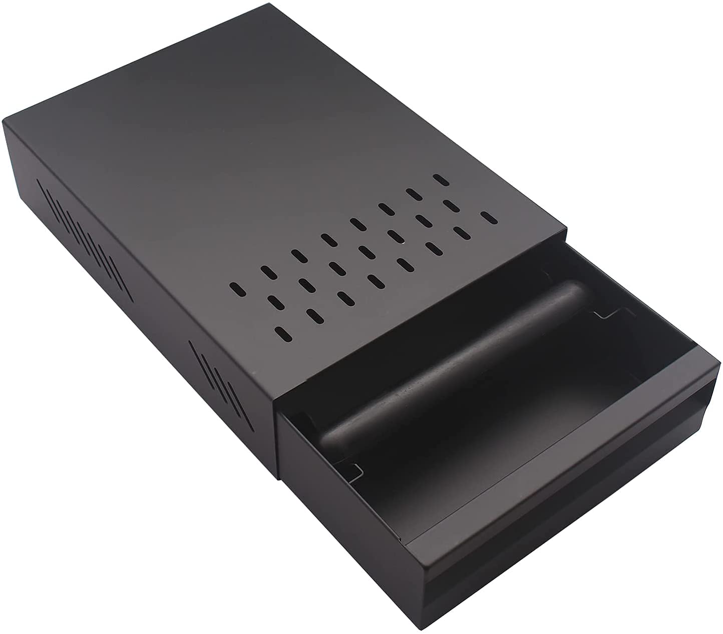 SANTOW Espresso Knock Box Drawer, Stainless Steel Detachable Coffee Ground Knock Container for Home Use, 9.8x 7x3.5 inch (Black)