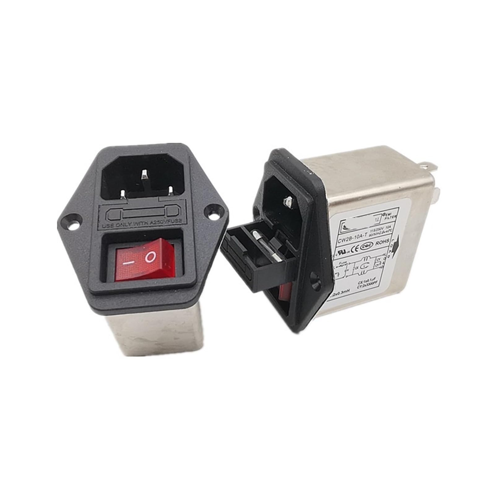 Filtre d'alimentation contre les surcharges électriques CW2B-10A-T 6A 220V