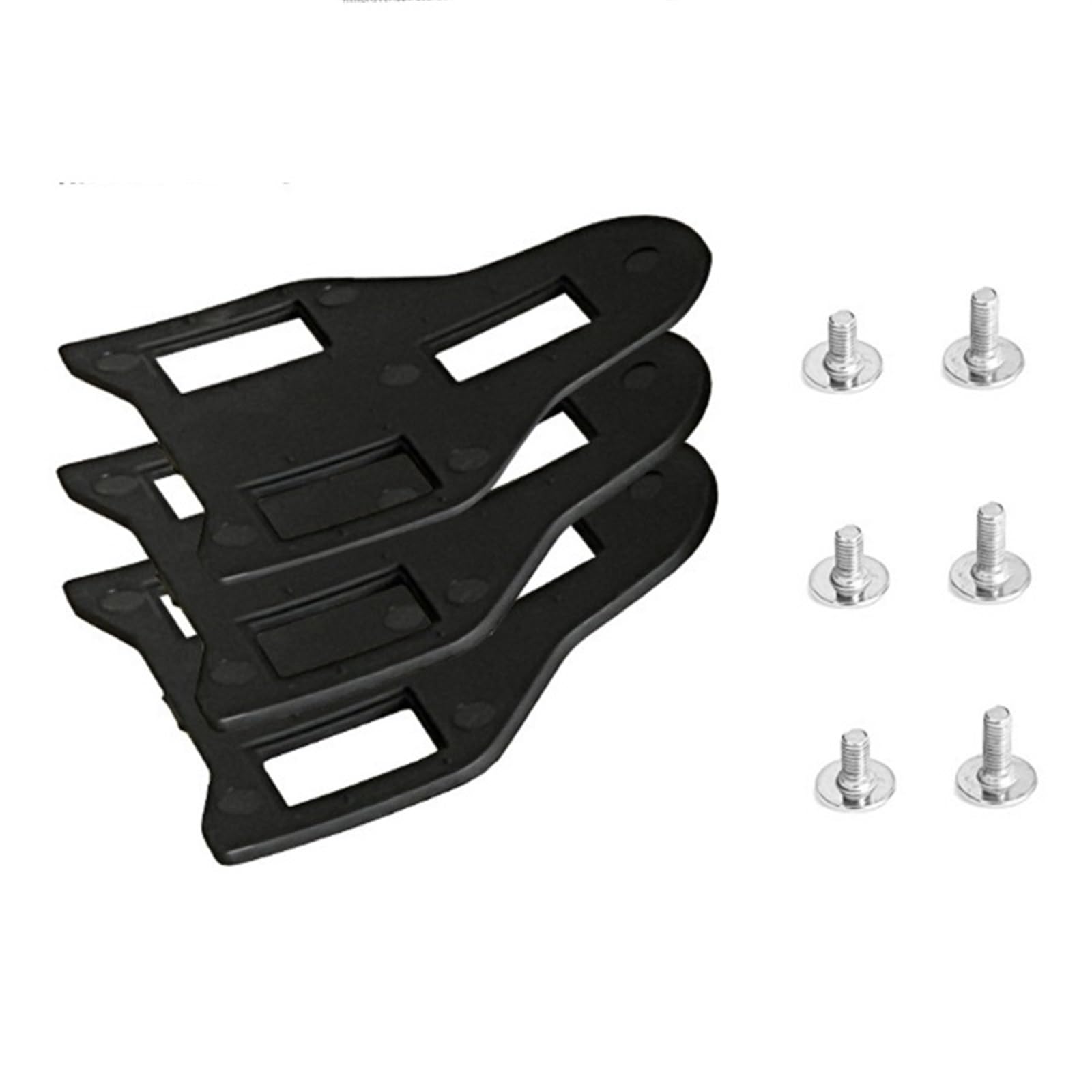 Juego de espaciadores y Tornillos para Abrazaderas de Pedales de Bicicleta de Carretera, Arandelas para calas, espaciadores de Repuesto, fácil de Usar.