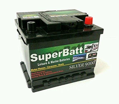 Deep Cycle Leisure Battery 12V 50AH SuperBatt LM50 Battery Carava...