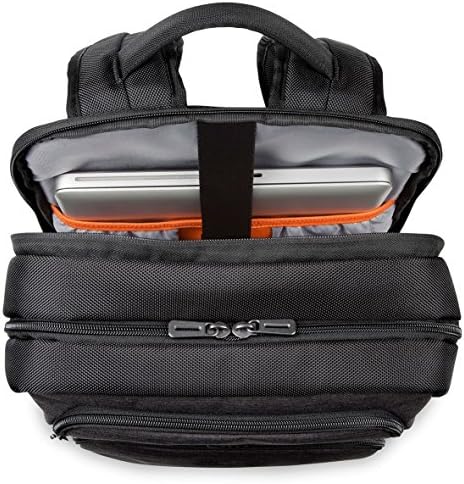 Targus CitySmart Advanced Travel Business Commuter Laptop Backpack with Multiple Pockets, Back Panel Support, Trolley Strap, Protective Sleeve fits 12.5-15.6-Inch Laptop, Black/Grey (TSB912EU)