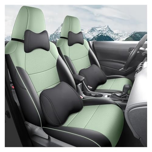 Housse de siège auto en cuir vert luxe pour habiller le SUV Toyota RAV4