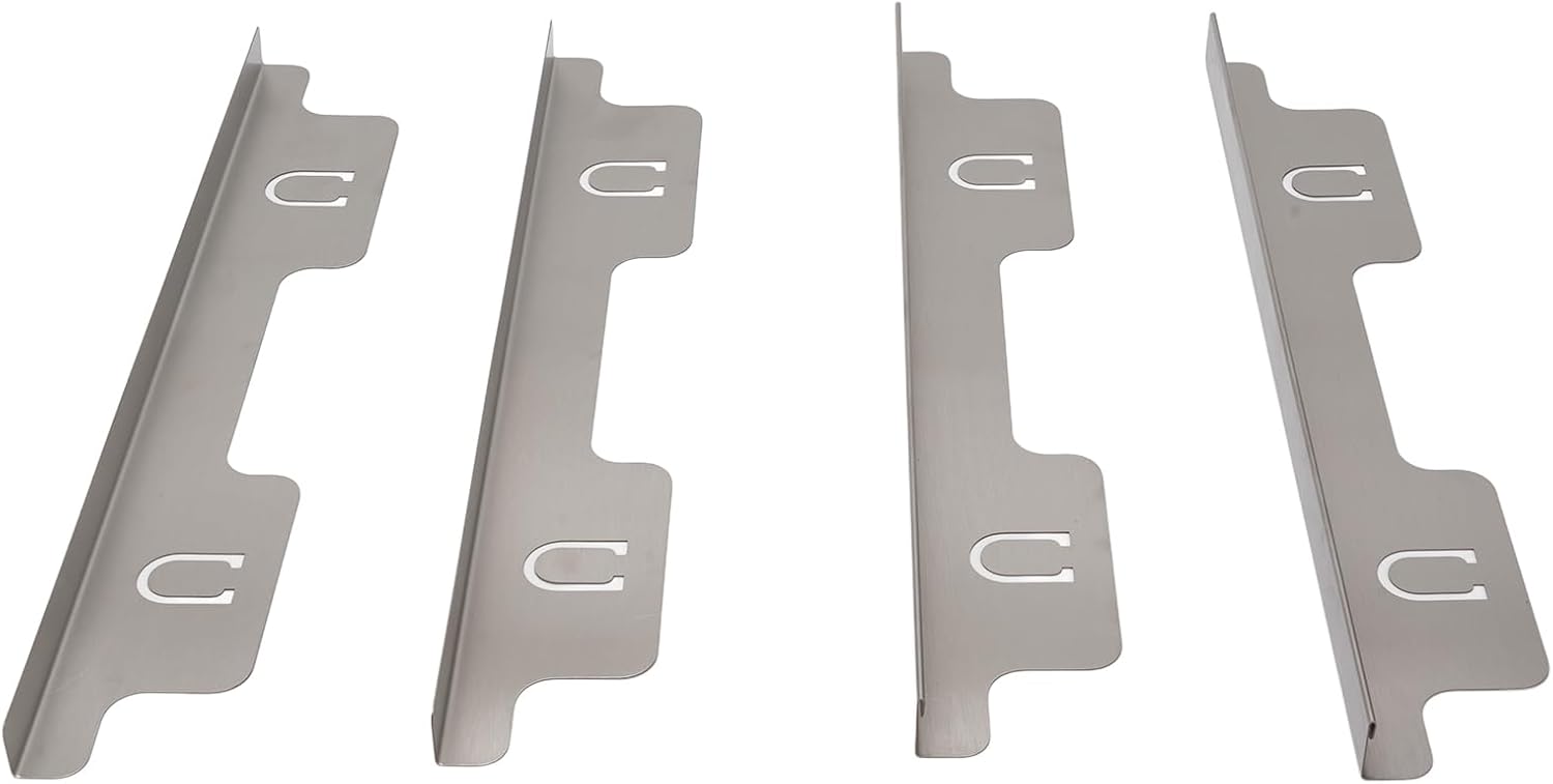 Stainless Steel Stove Gap Covers, Oven Side Gap Filler, Range Trim Kit for Kitchen Counter Side Gap, 13 to 27.5 inches, Guard Between Stove Top & Counter