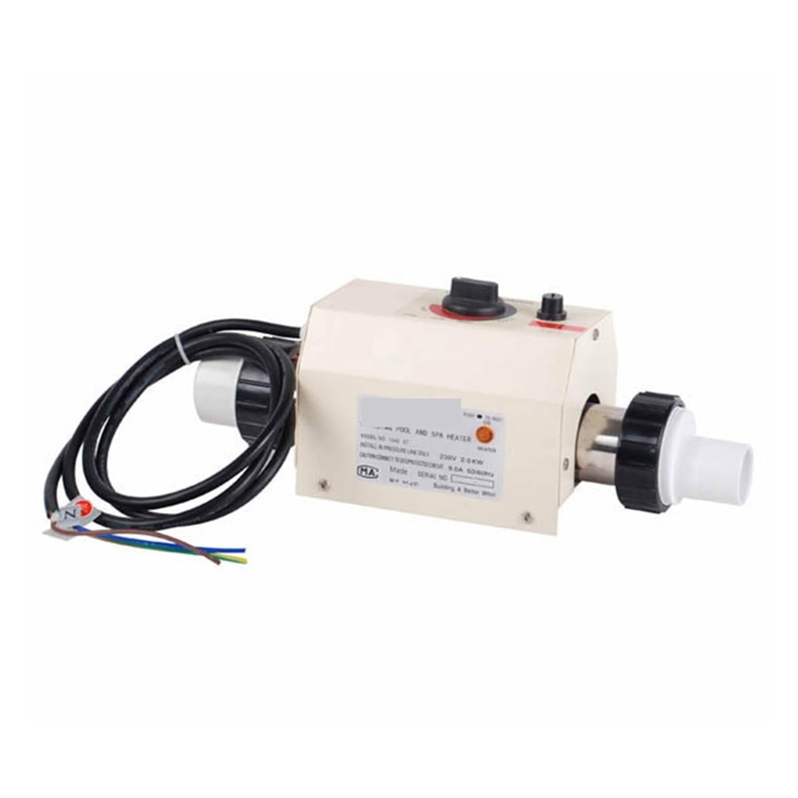 CUDTAPI Pool Heater 3KW 50HZ Swimming Pool Heater & SPA Bathe Bath Hot Tub Thermostat Electric Water Heater Pool Heat Pump