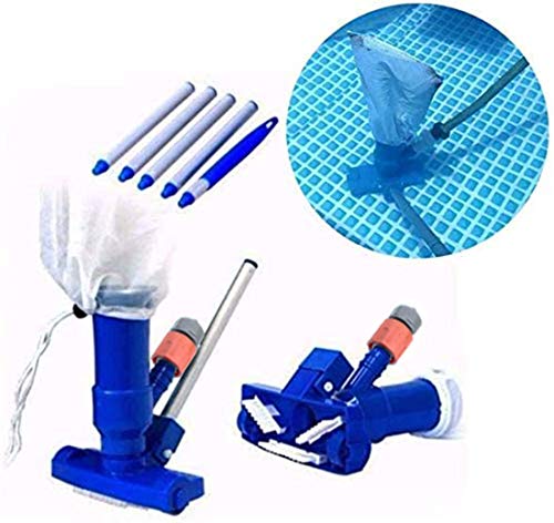 MANRS-SWimming - Aspiradora de mano para piscina, estanque, bolsa y poste de 4 'para El Hidromasaje de la Fuente del SPA de la Piscina, para piscina y spa