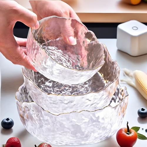 Set de 3 tazones de vidrio para ensalada miniatura 3