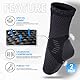Lusenone 2 Stück Sprunggelenkbandage,Kupfer Bandage Fußgelenk Knöchelbandage für Plantarfasziitis, Achillessehne, Beste Kompressionssocken für Damen/Männer, Orthopädische Fußbandage Rechts/Links, M