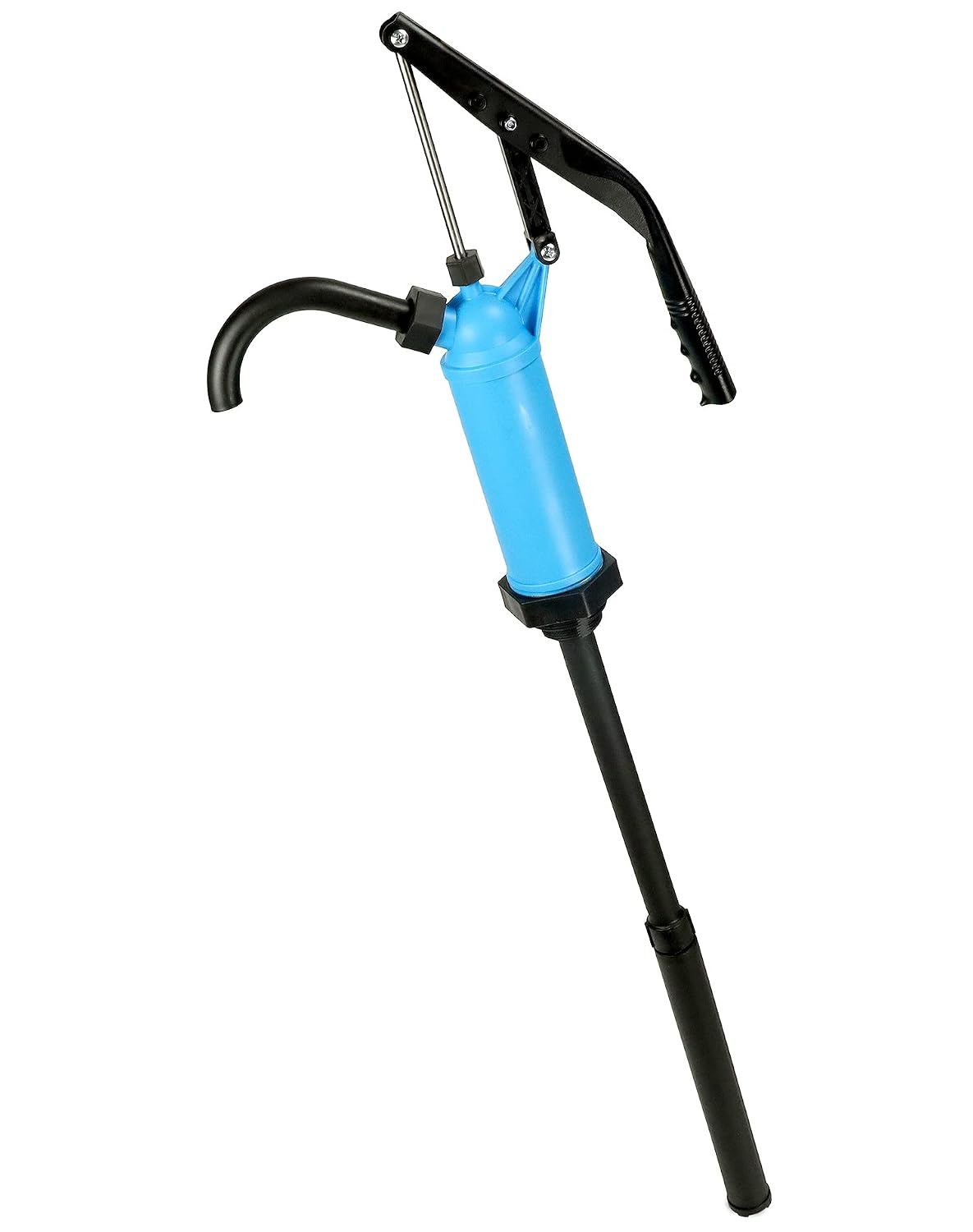 QWORK Hand Pump, Siphon Pump, Fluid Transfer Pump, 55 Gallon Drum Pump, 5 Gallon Pump Dispenser, Fit Most 15, 30 & 55 Gal Drum Barrels