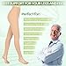 Compression Pantyhose for Women & Men, 2 Pairs 15-20mmHg Medical Graduated Compression Leggings, Opaque Footless Waist High Compression Stockings for Varicose Veins Edema Flight,Mix S