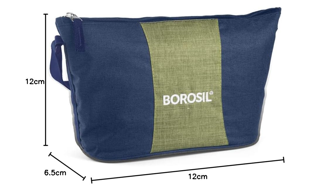 Borosil Borosilicate Glass Lunch Box with Bag (Ace, 320ml x 2 + 240ml x 2 (Daisy)) — Amazon image 10