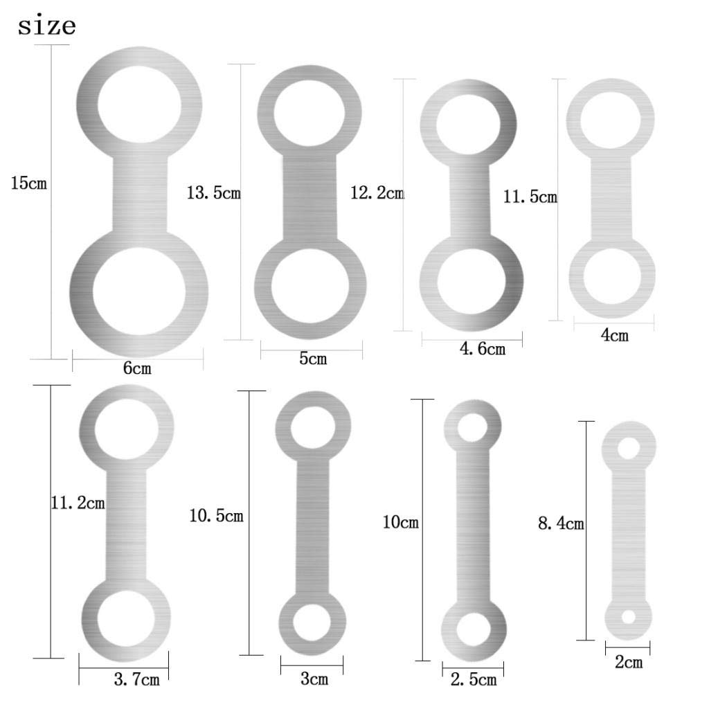 LOVIVER 8 Piezas de Instrumentos de Viento de Madera Almohadillas de Cuero Herramientas de Reparación de Hierro