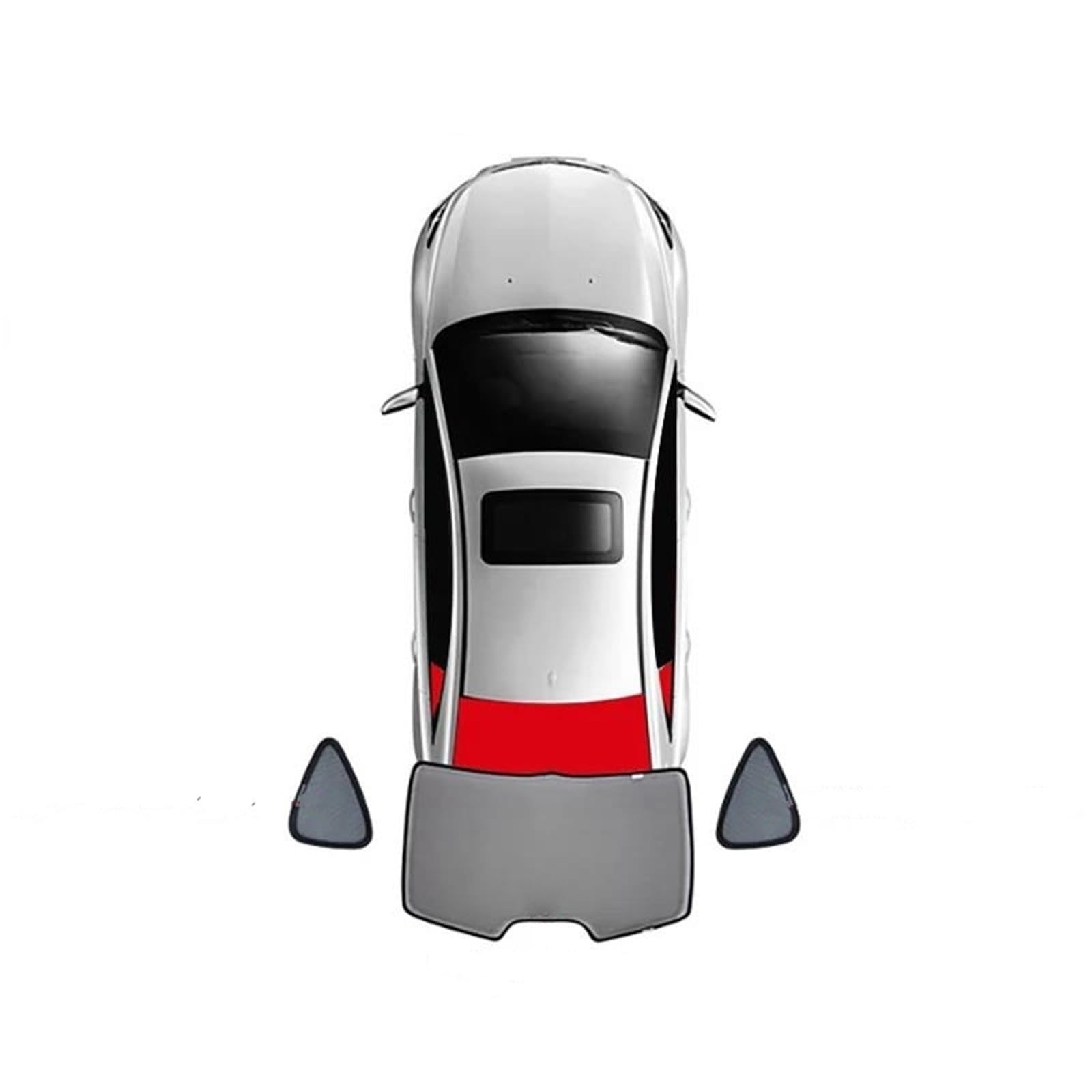 Parasole auto Per JEEP Per Grand Per Cherokee 2011-2022 Tendina Parasole Magnetica Per Auto Parabrezza Anteriore Finestrino Posteriore Laterale Per Bambini Tendine Parasole(3PCS Train Back)