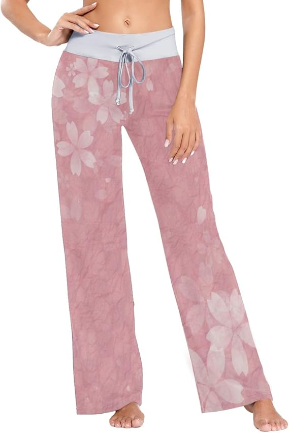 Amazon Akiraki ルームパンツ レディース ロングパンツ 和風 和柄 桜 さくら ピンク ヨガパンツ ヨガウェア ルームウェア 部屋着 体型カバー オールシーズン 女性用 ボトムス パジャマ ルームウェアボトムス 通販 Amazon Akiraki ルームパンツ レディース ロングパンツ 和風 和柄 桜 さくら ピンク ヨガパンツ ヨガウェア ルームウェア 部屋着 体型カバー オールシーズン 女性用 ボトムス パジャマ ルームウェアボトムス 通販