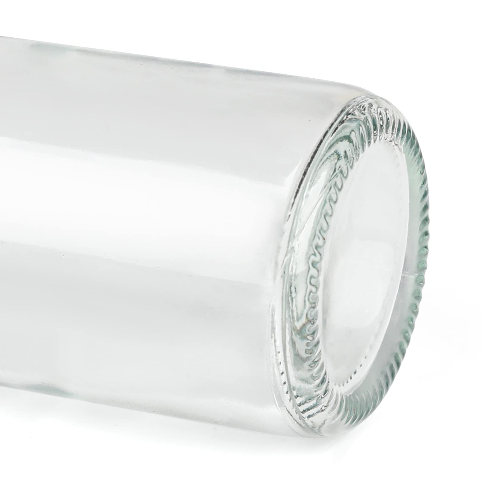 Jarrón de cristal transparente, paquete de 20 jarrones de 8 onzas, jarrones pequeños para flores, botellas decorativas de ámbar para centro de mesa, decoración del hogar, oficina, recepción de boda, 7