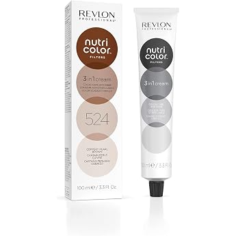 Revlon Professional Nutri Color Filters Toning Filters 524 Light Brown Iris  Copper 100 ml Nourishing Colour Mask with Insta-Pic Technology  Tint Mask for Colour Refreshes Chestnut Vanilla Tones