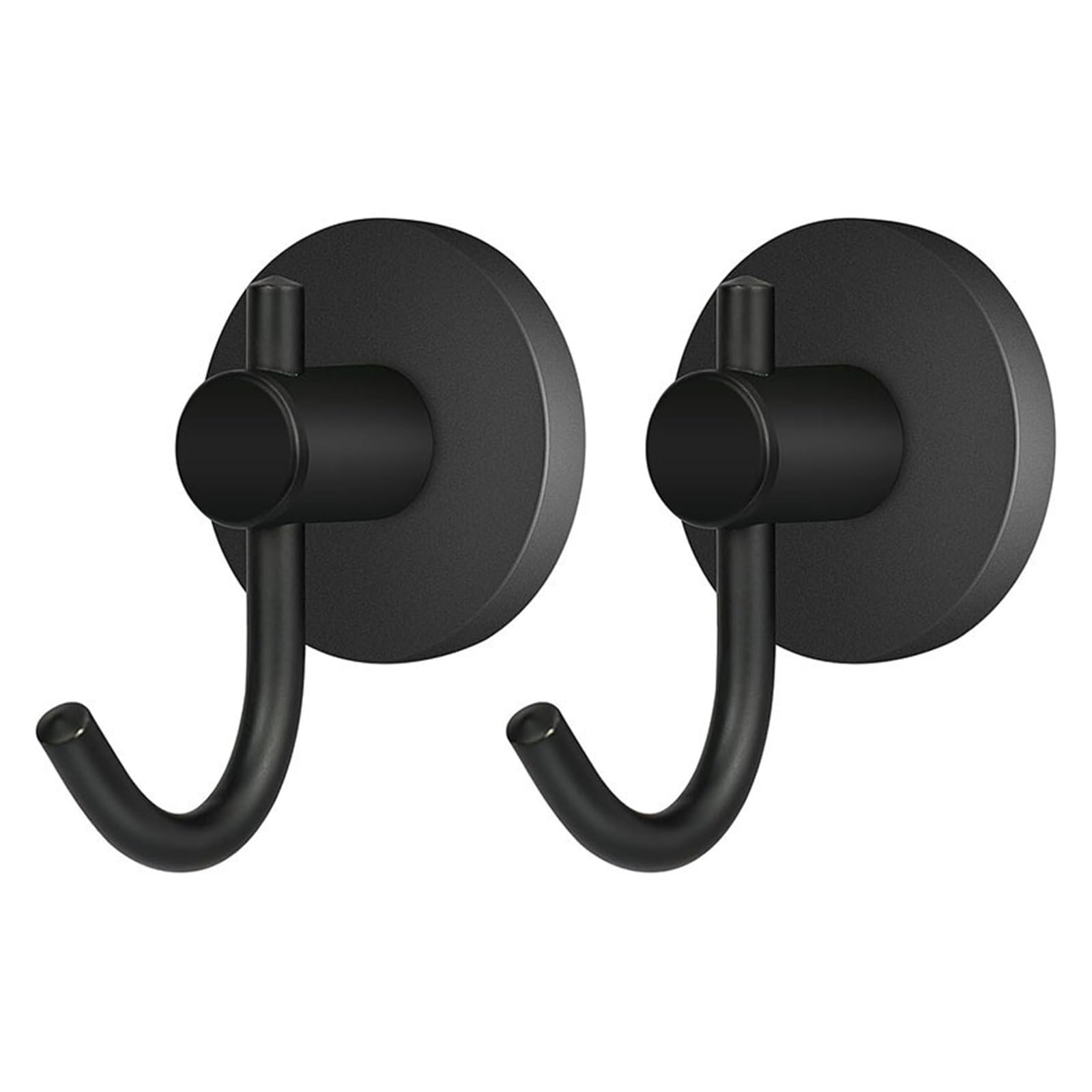 Genérico Ganchos negros magnéticos de alta resistencia, antideslizantes, impermeables, perfectos for herramientas for el hogar, llaves, ropa(5pcs)
