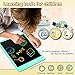 KURATU LCD Writing Tablet Colorful Screen Toys for 3-12 Years Old Boys Girls,Drawing Board Reusable Doodle Board Drawing Pad Kids Electronic Education Systems (10 inch Green-S)