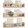 Nursery Book Shelves, Set of 3, Floating Shelves for Toddler, Nursery Decor