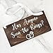 Has Anyone Seen the Rings Wedding Sign, Handmade Wood Sign