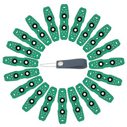 20pcs Slingshot Accessory Steel Ball Clay Ammunition Bag with Non Slip and Ammunition Positioning Hole Design Suitable for DIY Flat/Tube Replacement Bands