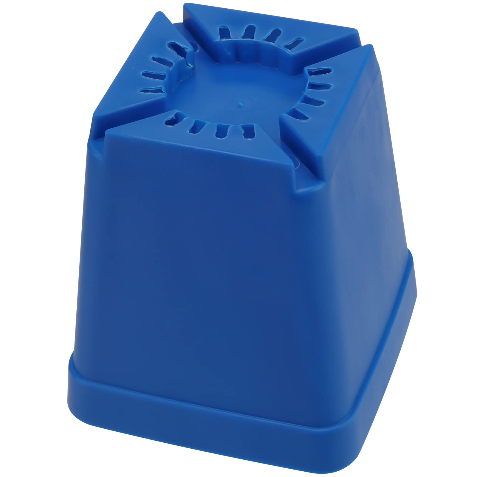 FUNSUEI Lot de 100 pots carrés en plastique de 7,9 cm avec trous de drainage, petits pots de plantation pour germination, transplantation - Bleu