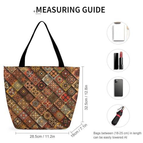 Sac de shopping losange marron élégant idéal pour accompagner vos déplacements et voyages