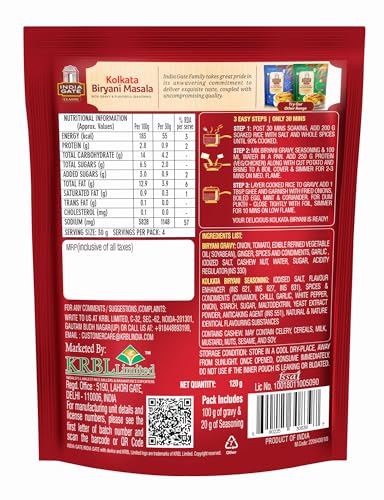 Image of India Gate Kolkata Classic Biryani Masala 120 g (Pack of 2)