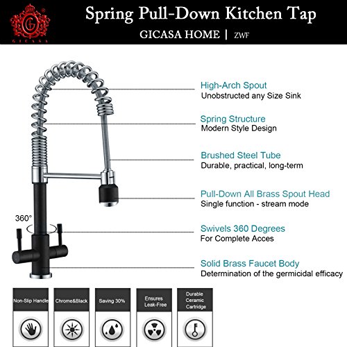 GICASA Rubinetto Lavandino con Doccetta