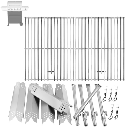 Image of Replacement Parts Kit for Nexgrill 5-Burner 720-0888 720-0888N 720-0888A, 4-Burner 720-0830 720-0830H 720-0830A, Cooking Grate, Heat Shield and Burner Kit for Nexgrill
