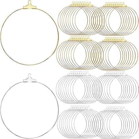 100 Pcs Beading Hoop Set Earring Making Kit Earring Hoops Cover