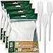 Eco Natural 200 Tenedores Reutilizables de Biodegradable, 200 piezas (18 cm). Higiénicamente Empaquetados, Compostables, Libre de BPA. 100% Ecologicos.