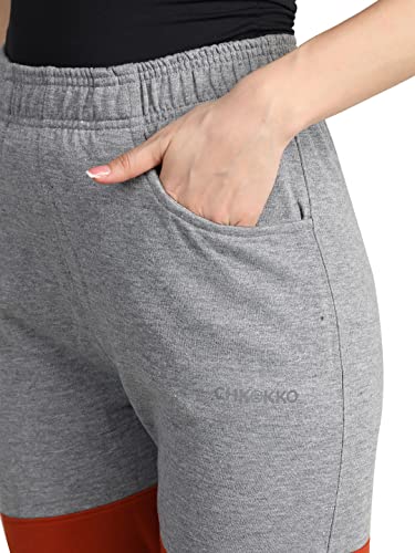 Image of CHKOKKO Women High Rise Gym Wear Sports Fitness Relaxed Track Pant