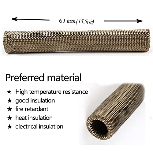 Titanium Spark Plug Wire Boots Thermal Protection Insulator Sleeve, 2500 Degree Heat shield Cover Wrap 6 inch for Car Truck 8PCS - Image 3
