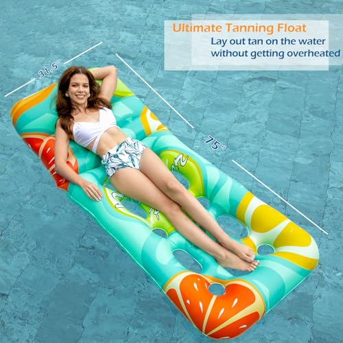 image for Jasonwell Inflatable Pool Float Adult - Pool Floaties Lounger Floats F
