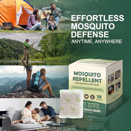 12 Pcs Mosquito Repellent Pouches, Mosquito Repellent for Patio, Mosquito Deterrent Indoor Outdoor, Mosquito Control, Keep Mosquitoes Away from Home Patio Camping - Image 4