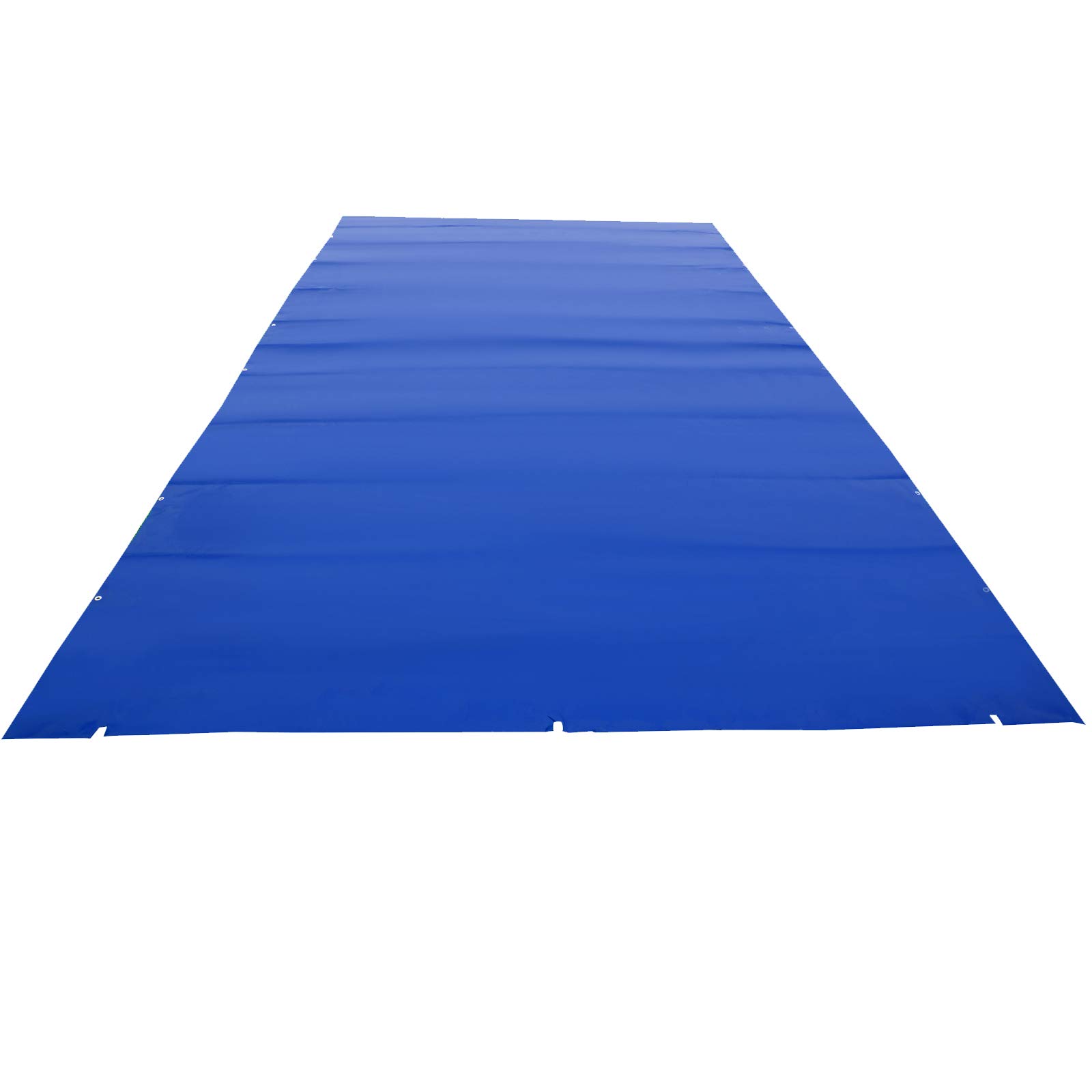 VEVOR Pool Abdeckplane, Passend für Rechteckige, Eingelassene Pools (3,66x7,62 m), Winterabdeckplane mit Ablauflöchern, Netz-Poolabdeckung für Schwimmbecken, PVC-Sicherheitsabdeckung, Blau