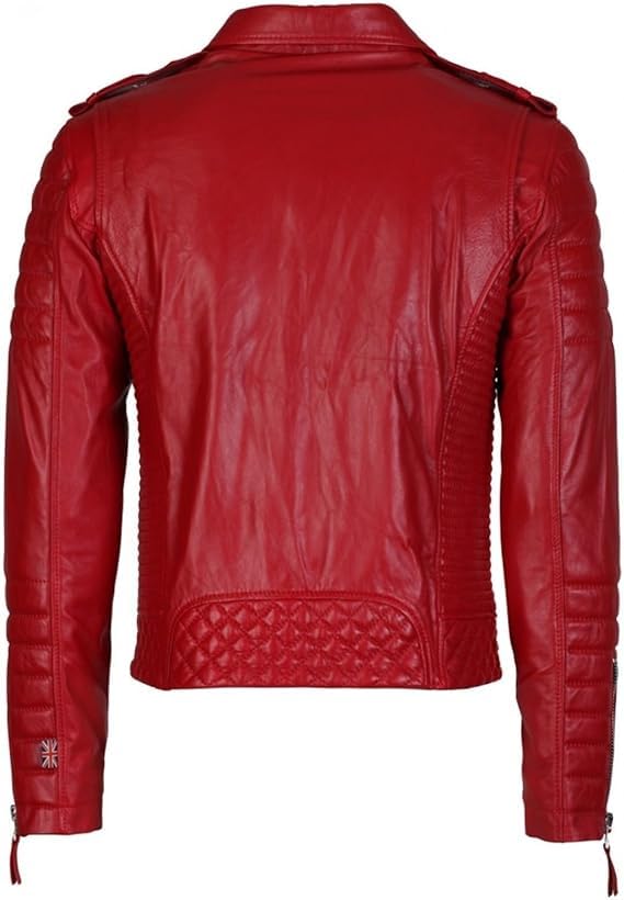 Genuine Lambskin Leather Jackets For Men - Motorcycle Biker Leather Jacket Men3