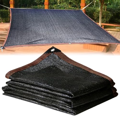 Schattierungsnetz, 1×2m Schattierungsnetz für Gewächshaus, Schattennetz, Beschattungsnetz, Sonnensegel mit Ösen, Windschutznetz 90% Shading Rate...