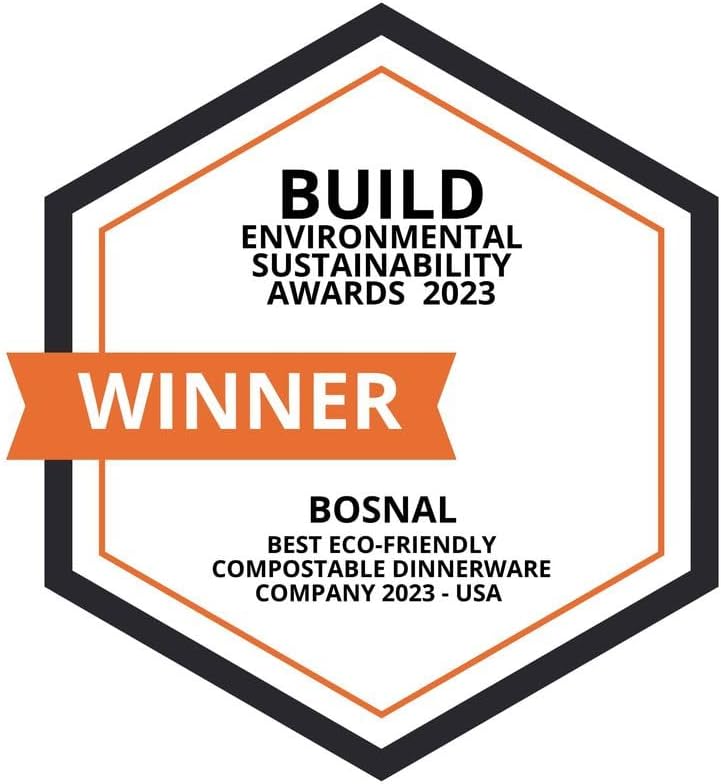 BOSNAL - Palm Leaf Biodegradable Plates, 9 inch, Round, 25 pcs, Compostable, Bamboo and Wood Style, Stackable, Restaurant Grade, Eco Friendly, Disposable - Image 3