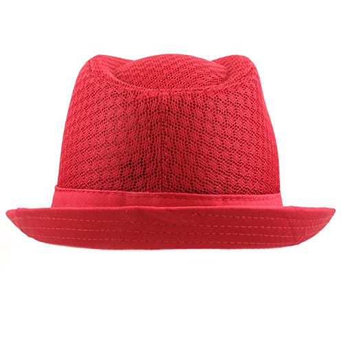 Image of The Hat Depot Light Weight Classic Soft Cool Mesh Crushable Fedora hat